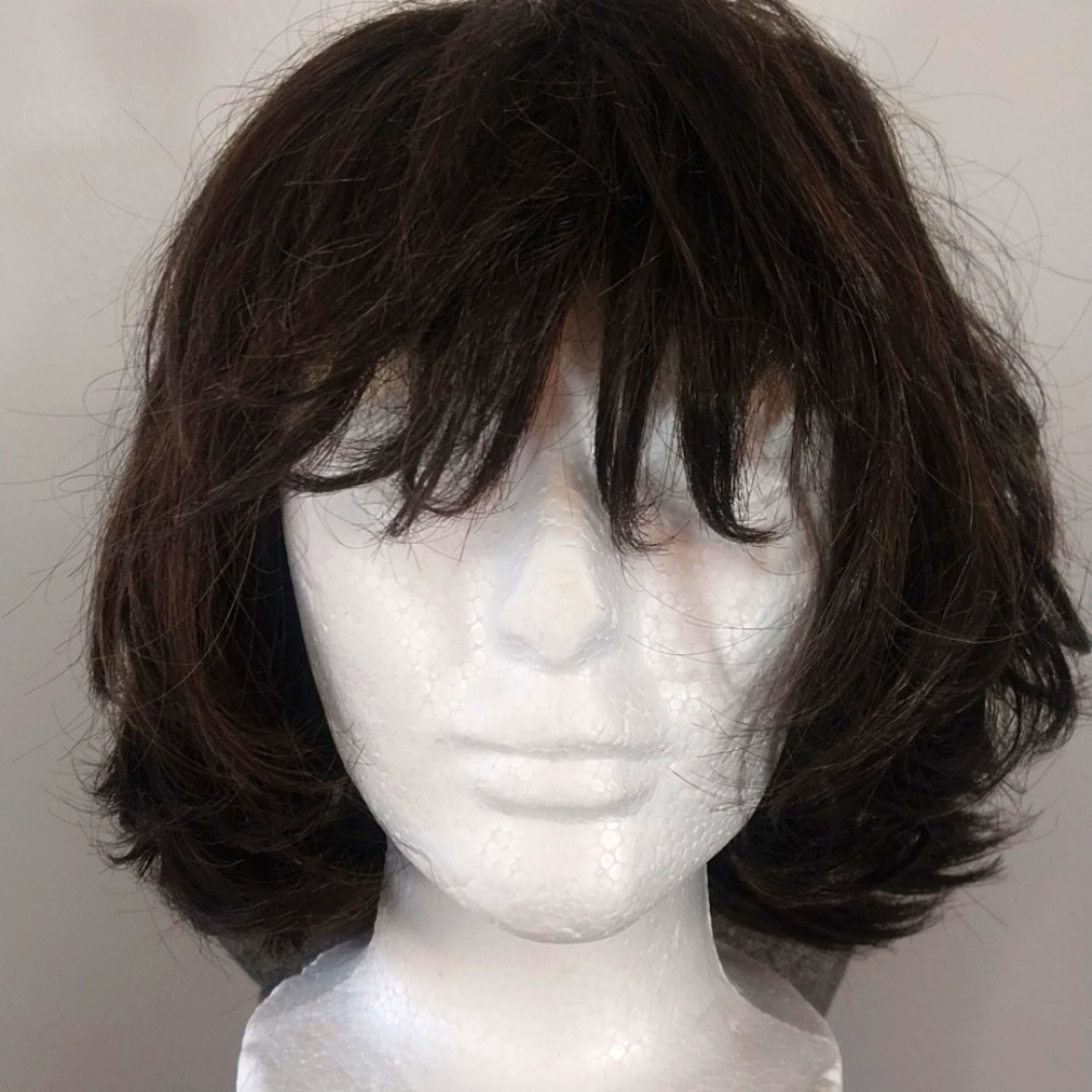 Tender Loving Care Wig Brunette Short Hair Bangs